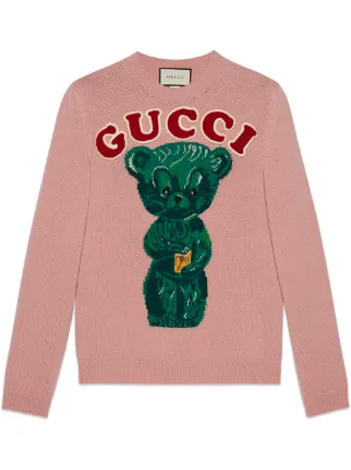 Gucci Wool sweater with teddy bear $1,250 - Shop SS19 Online - Fast ...