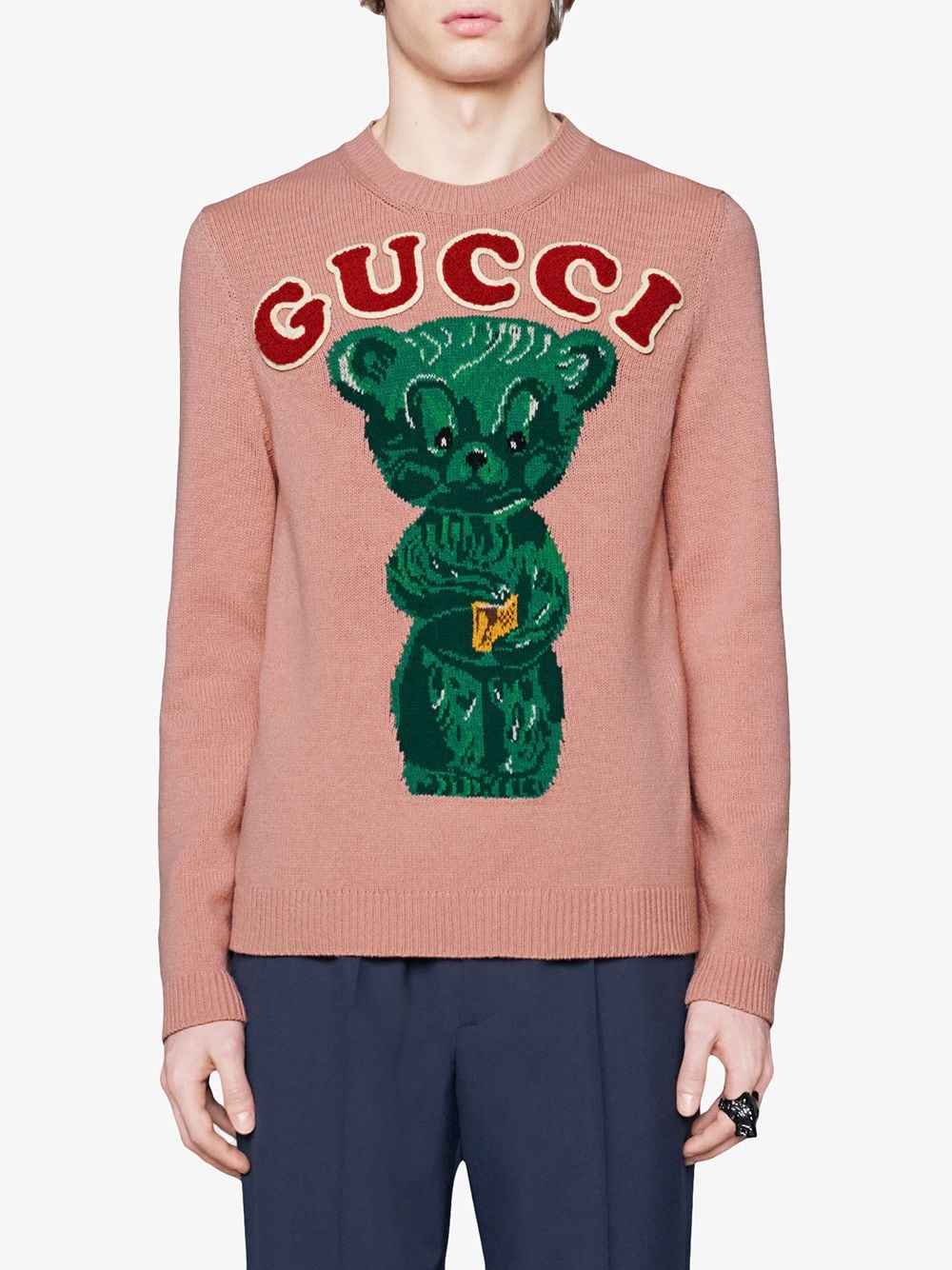 Gucci Wool sweater with teddy bear $1 