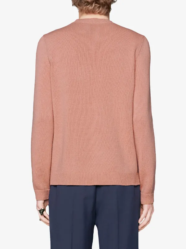 gucci sweater with green bear