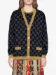 Gucci GG Supreme metallic cardigan