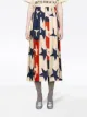 Gucci Star pattern silk pleated pant