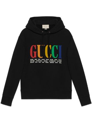 Gucci Gucci Cities Hooded Sweatshirt - Farfetch