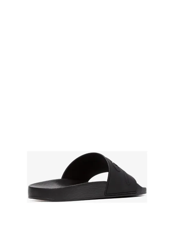gucci black rubber slides