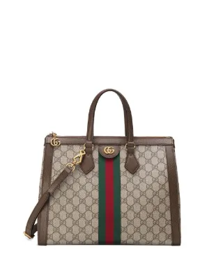 Printed Leather Gucci Ophida luxury tote bags for women, Size: 14 By 12