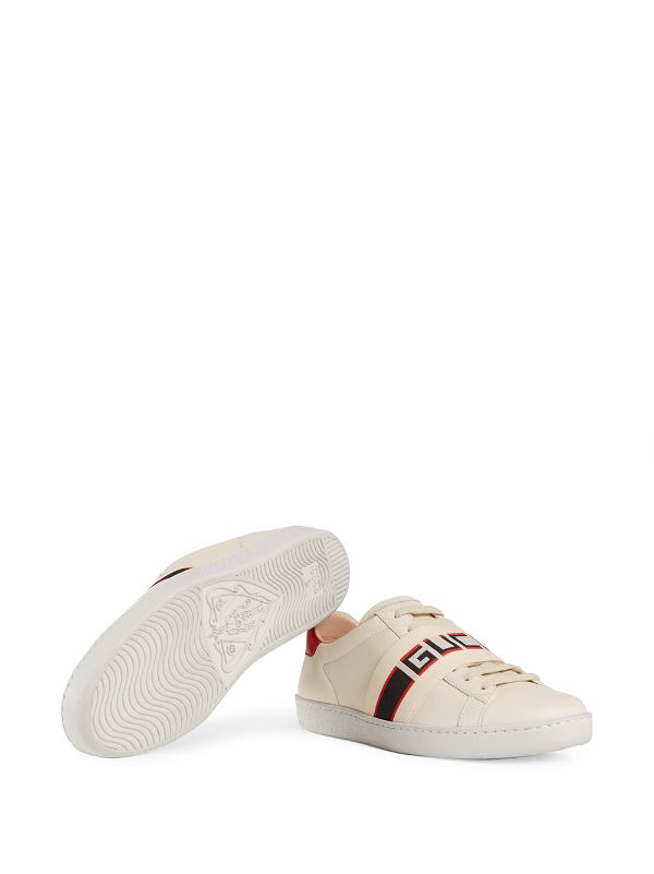 gucci ace stripe trainers