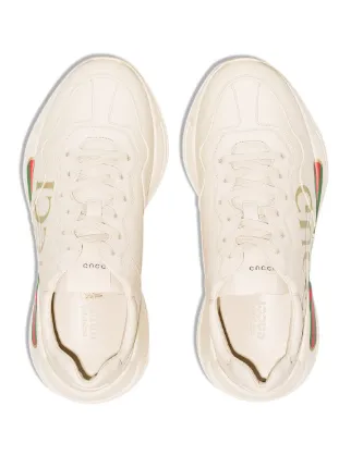 gucci rhyton logo sneakers