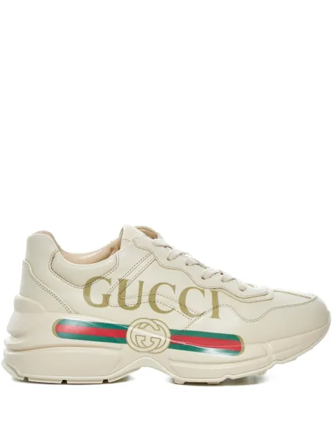 Gucci Rhyton leather sneakers