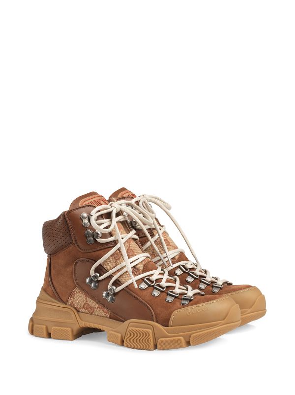 tan leather hiking boots