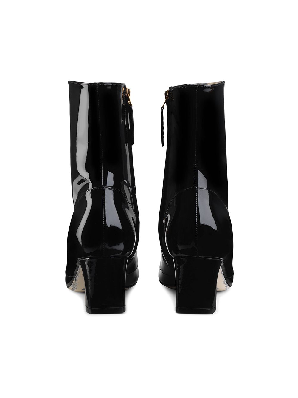 Women's Double G boot in black rubber