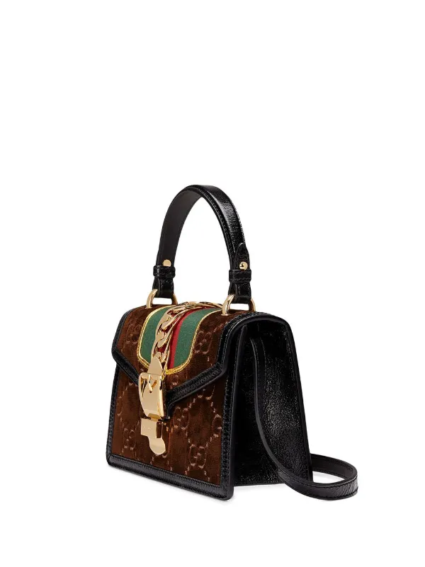 sylvie gg velvet mini bag