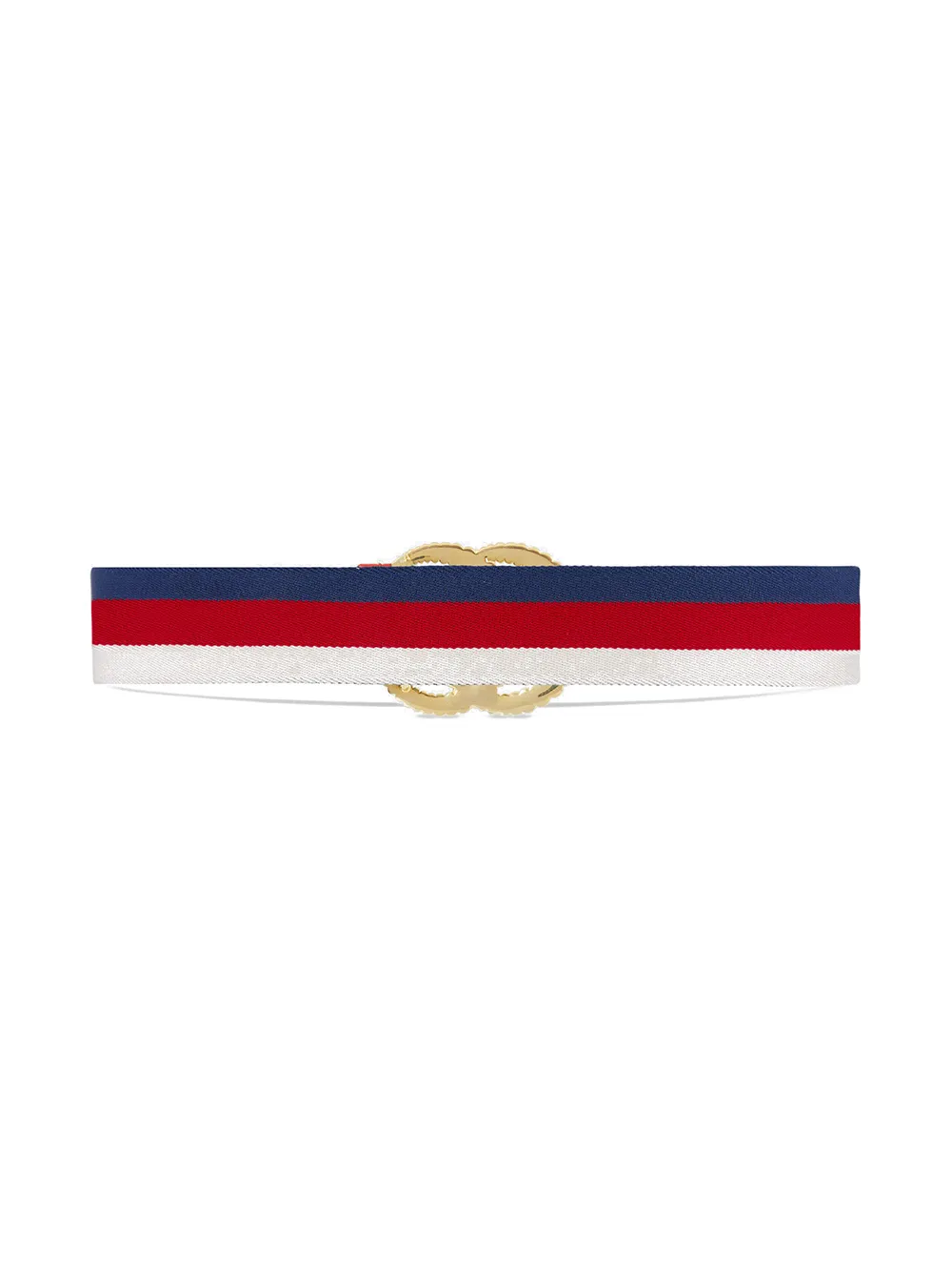 web elastic belt with torchon double g buckle