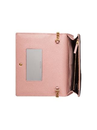 gg marmont leather mini chain bag pink