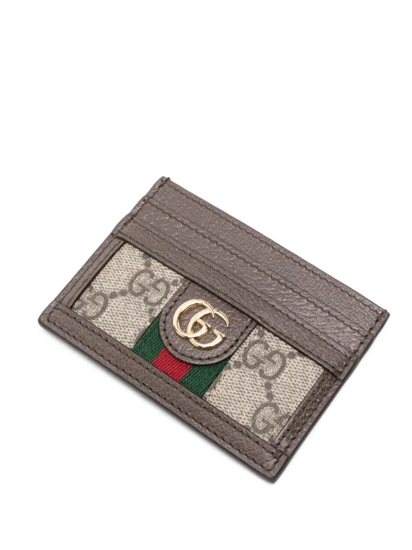 Gucci Ophidia GG Card Holder Neutrals FARFETCH AE