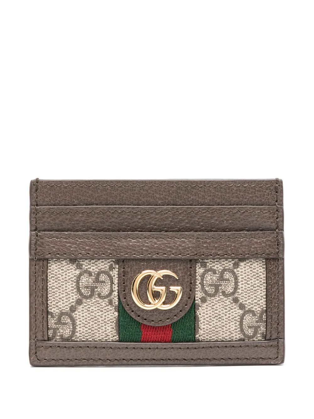 Gucci حامل بطاقات 'أوفيديا' بمونوغرام | ألوان محايدة | Image 1
