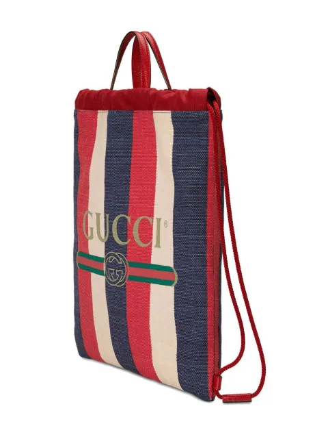 gucci stripe backpack