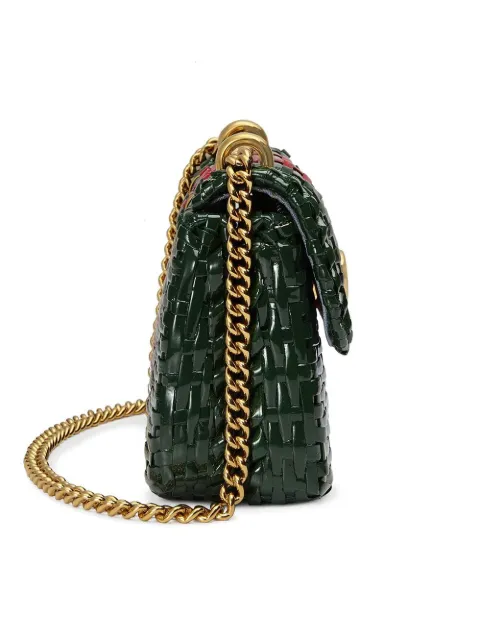 gucci web wicker mini shoulder bag