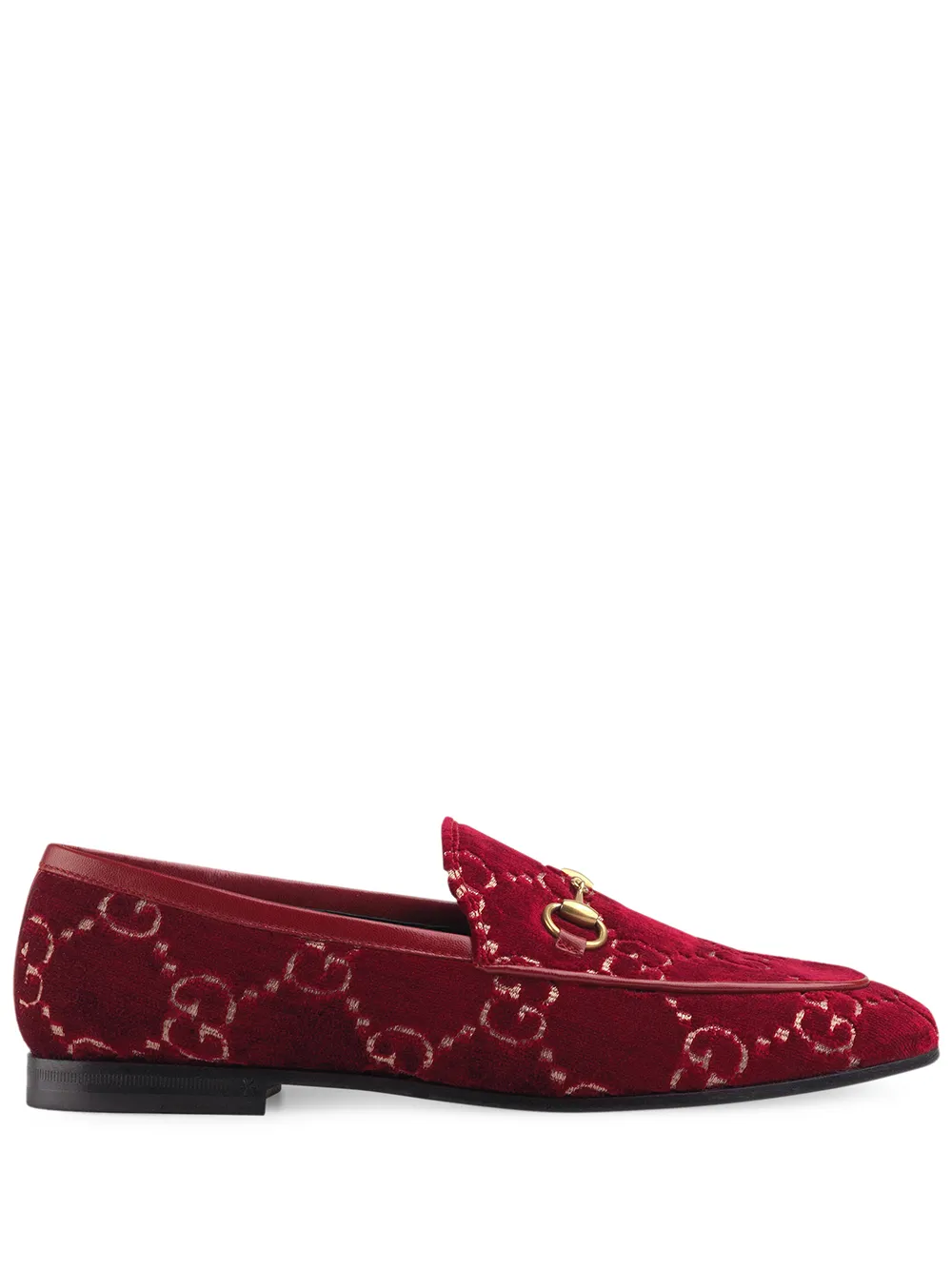 pink velvet gucci loafers