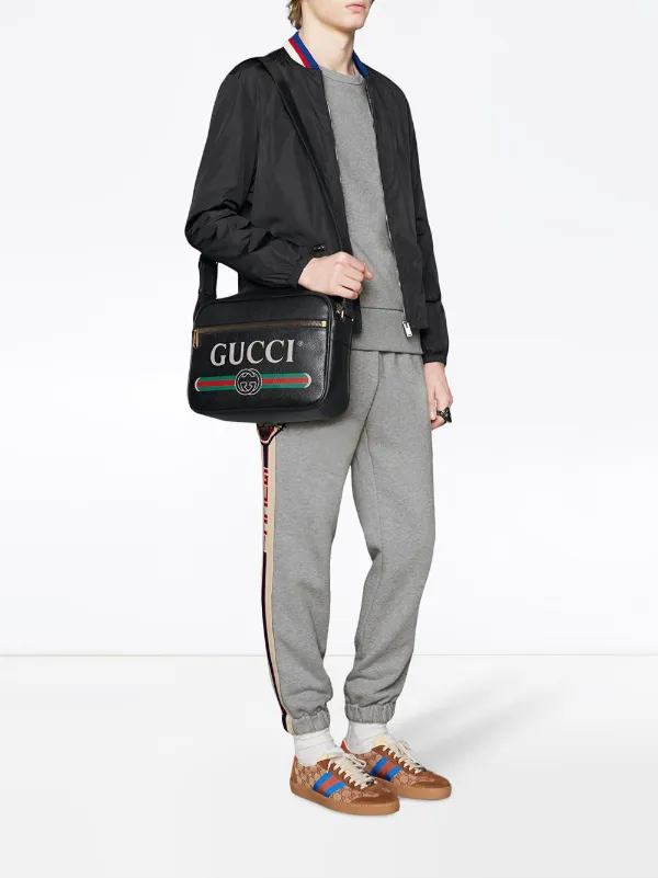 gucci print shoulder bag