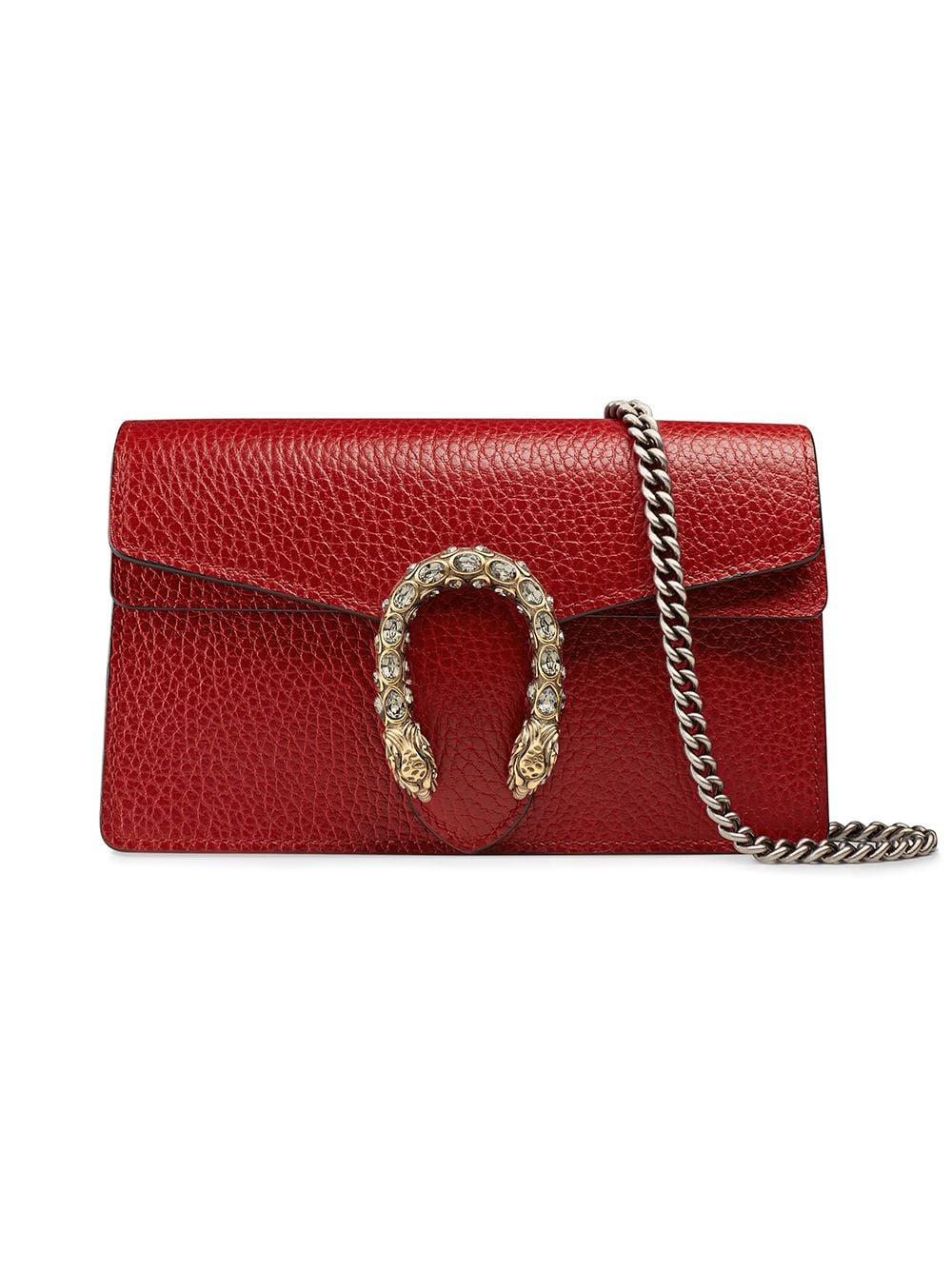 Gucci Dionysus Leather Mini Bag Red Orange Coral ref.191090 - Joli