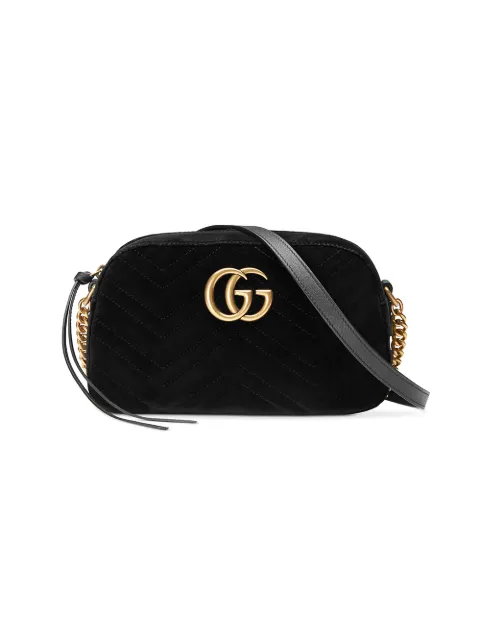 Gucci GG Marmont velvet small shoulder bag