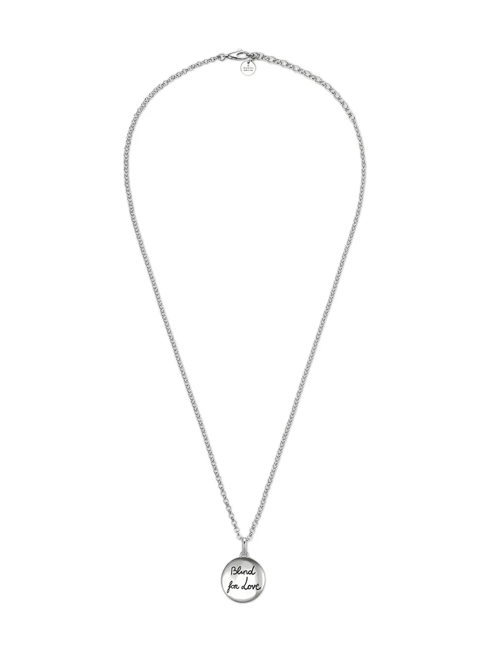 Gucci blind outlet for love necklace