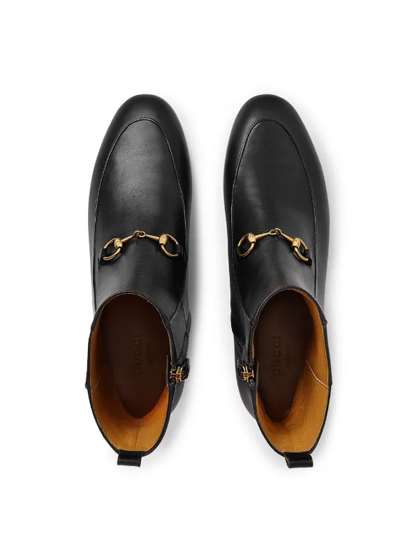 gucci jordaan leather ankle boot