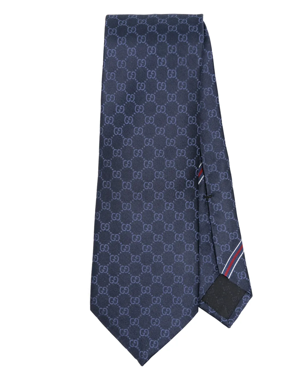 GG-pattern silk tie