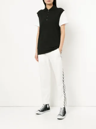 contrast sleeve polo shirt展示图