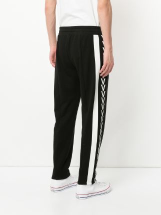 chevron and stripe side panel track pants展示图