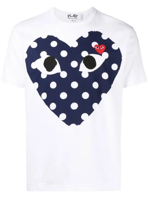 Comme Des Garçons Play logo-print cotton T-shirt