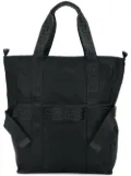 Versace logo compression strap tote - Black