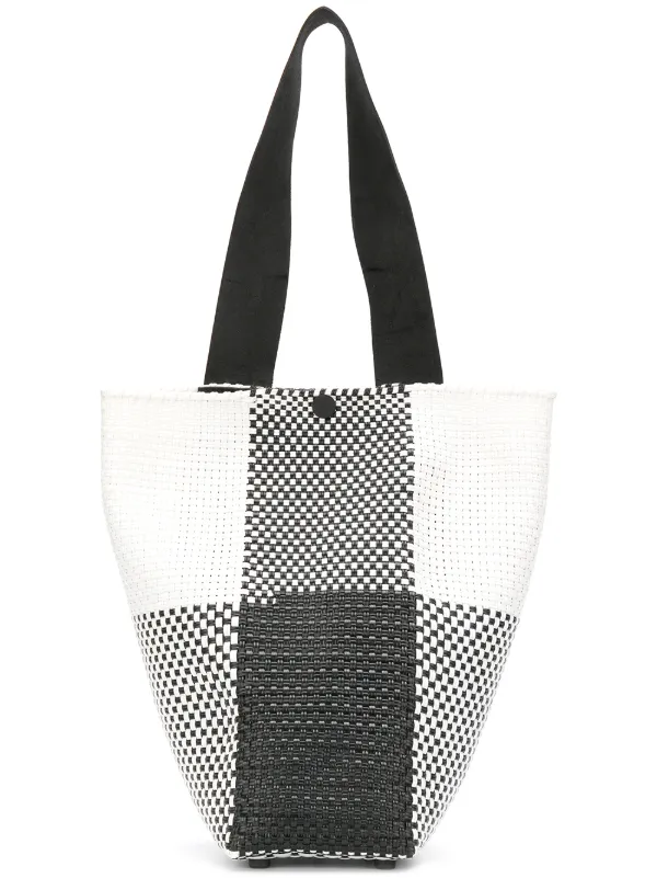 Truss Nyc Check Contrast Tote Farfetch