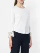 See by Chloé Cropped-Oberteil mit Spitze