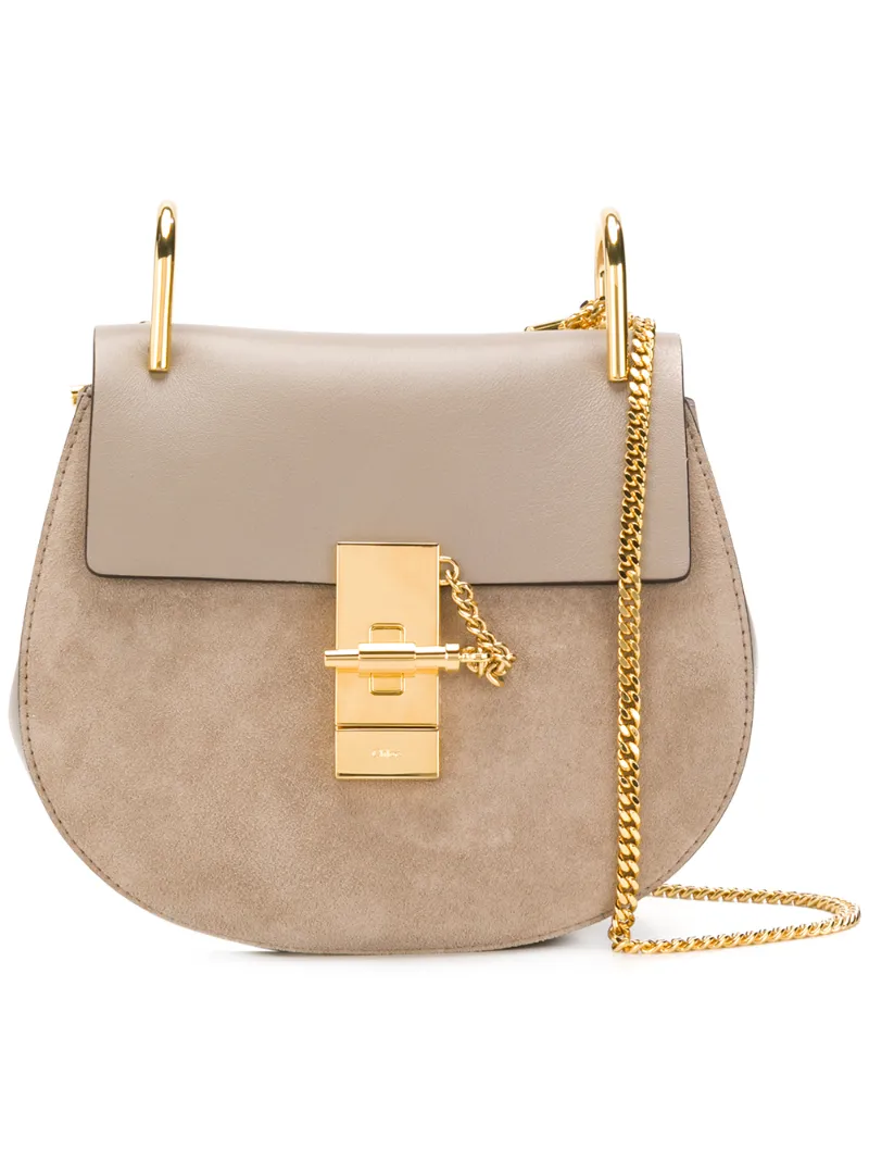 Chloé Drew Shoulder Bag - Nude & Neutrals