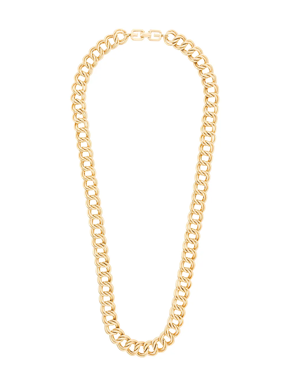 Givenchy Pre-Owned 1980s Vintage Givenchy Double Chain Link Necklace - Oro