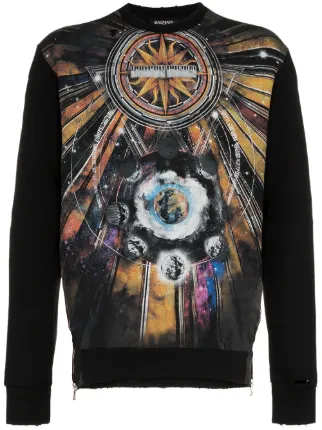 Imprimé Imprimé Sweat Balmain Sweat Balmain Graphique Graphique À À Sweat Graphique Balmain Imprimé Balmain Sweat À qxvwxTC6