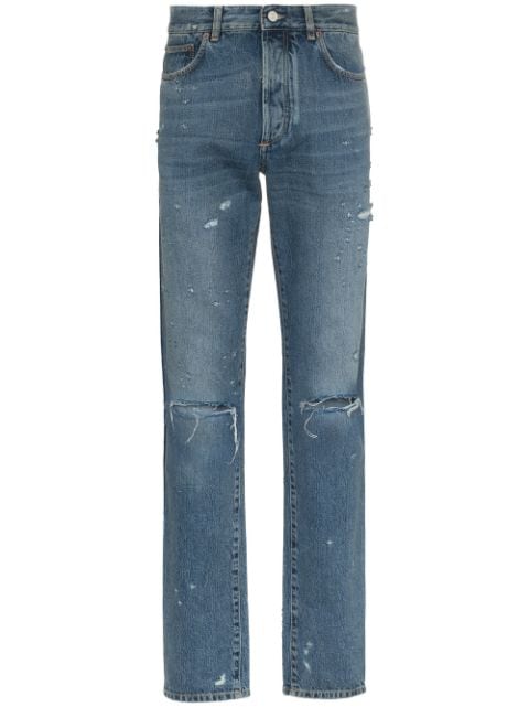 Givenchy slim-fit Destroyed Denim Jeans - Farfetch