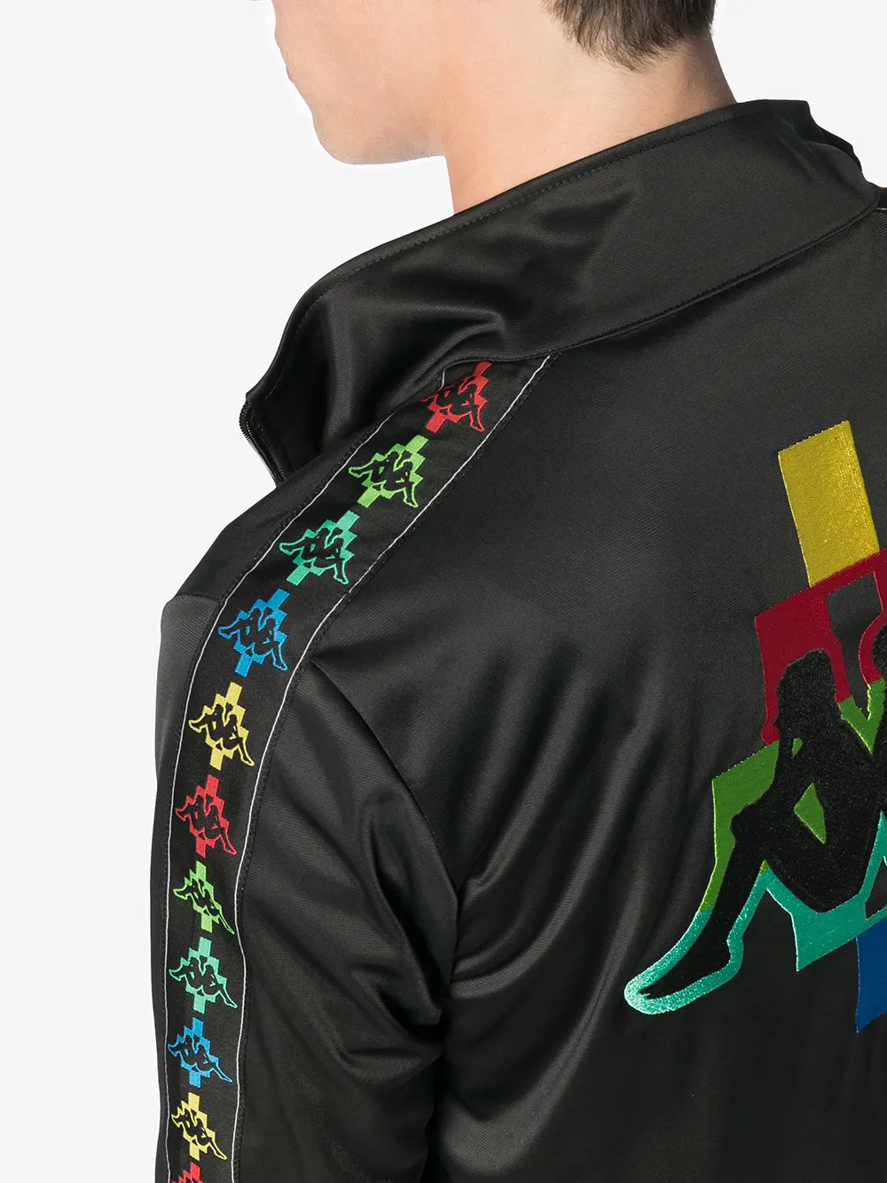 COUNTY OF MILAN zip kappa jacket multi black Zwart