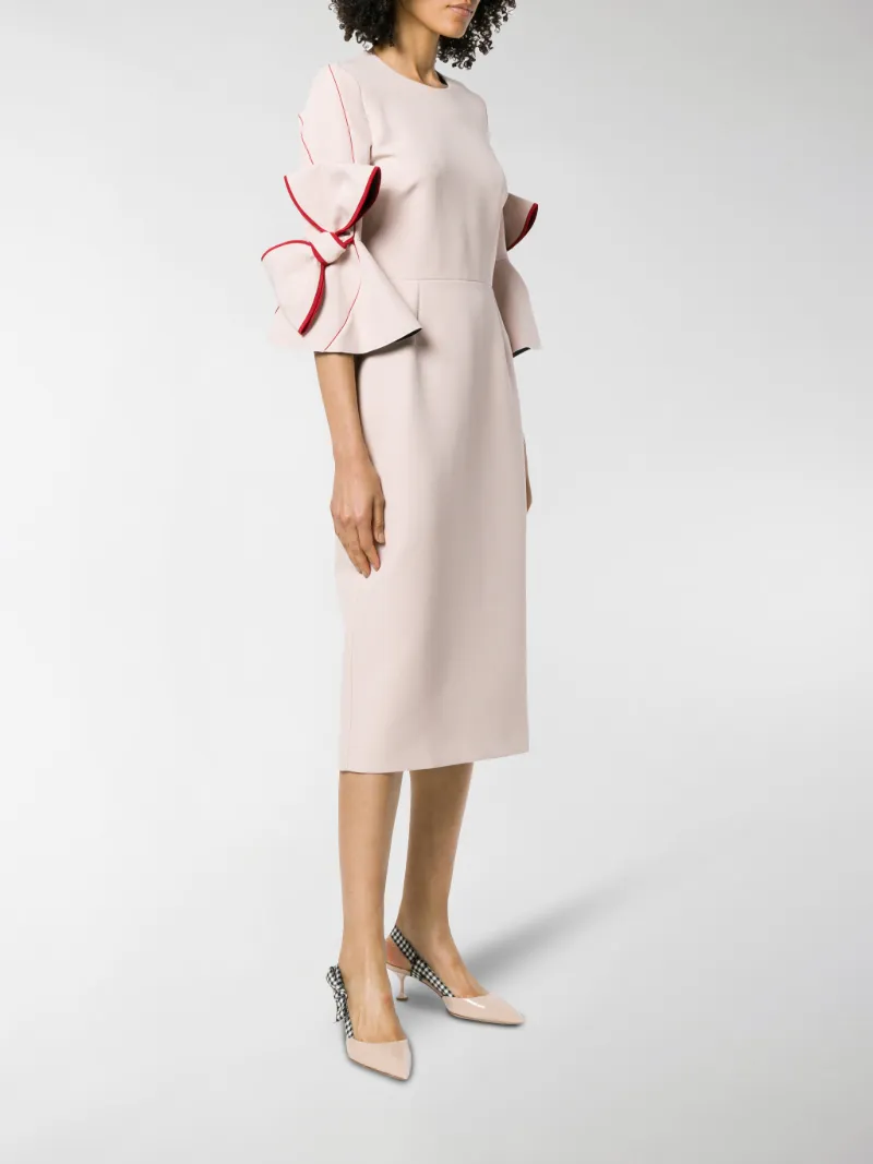 Roksanda Lavete Bow-Detail Cady Dress 