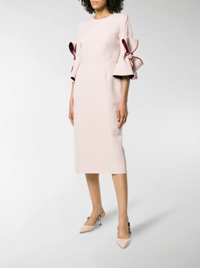 Roksanda Lavete Bow-Detail Cady Dress 