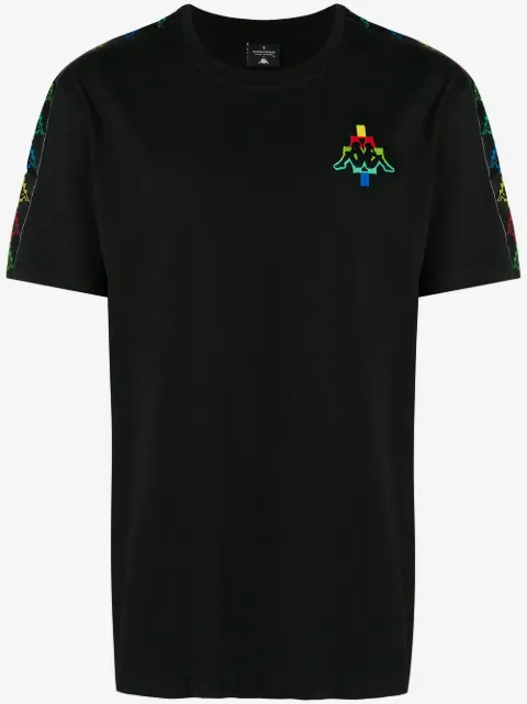 COUNTY OF MILAN black multicolour logo t-shirt