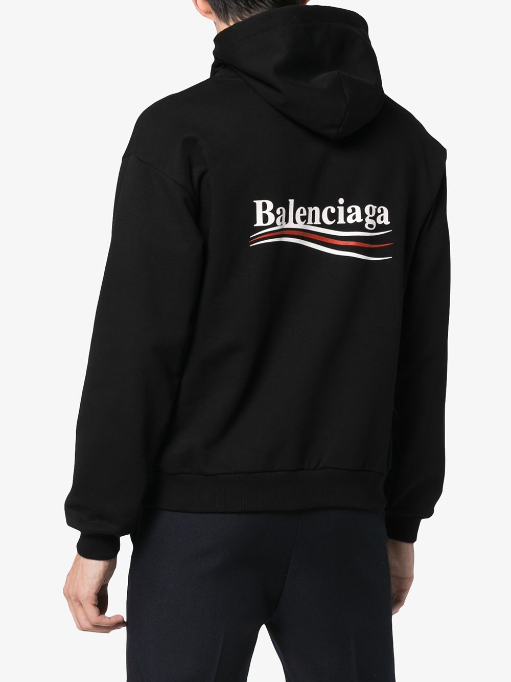 фото Balenciaga толстовка с капюшоном и логотипом 'Political'