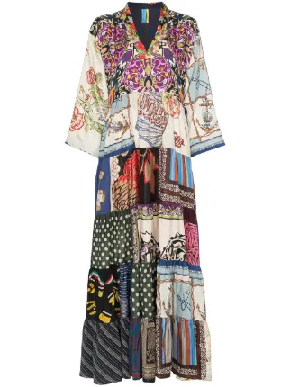 v neck kaftan dress