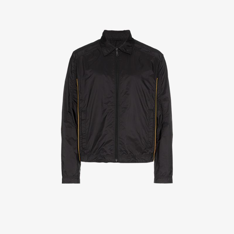 PRADA PRADA BLACK BORDEUX NYLON WINDBREAKER,SGN794S182Q0412966898