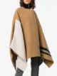 Chloé colour block cape coat
