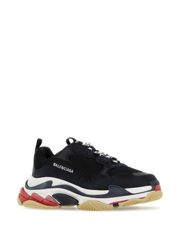 Balenciaga Triple S sneakers men Rubber Nylon Polyester Polyurethane Leather 42 Black