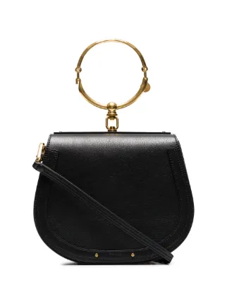 Chloé Black Nile Medium Leather Bracelet Bag Farfetch Chloé Black Nile Medium Leather Bracelet Bag