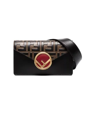 Fendi Bags Luxury Handbags Farfetch Australia Logo Print And Clasp Leather Belt Bag