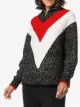 Givenchy chevron stripe zip up jumper