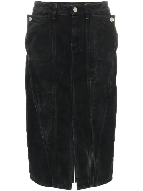 Givenchy high waisted fitted denim skirt
